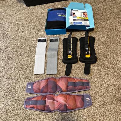 ANKLE WEIGHTS, RESISTANCE BANDS AND BODY SCULPTING BELT