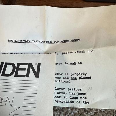 LINDEN 8-DAY TRIPLE CHIME CLOCK