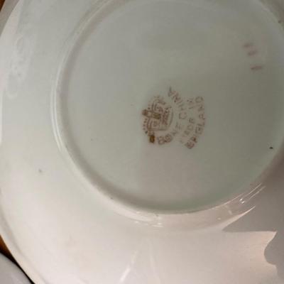 Set of 3 Vintage Porcelain Teacup and Saucer Sets