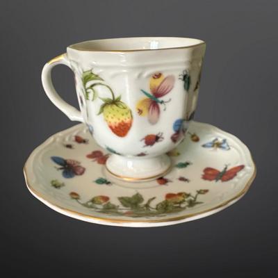 Set of 3 Vintage Porcelain Teacup and Saucer Sets