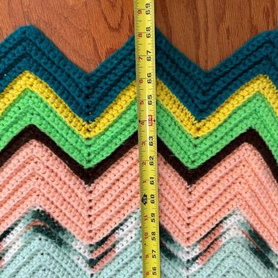 Set of 2 Vintage Hand-Crocheted Blankets