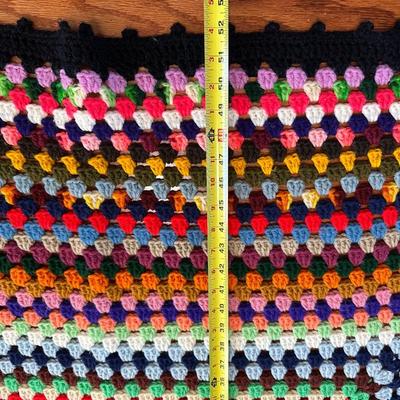 Set of 2 Vintage Hand-Crocheted Blankets