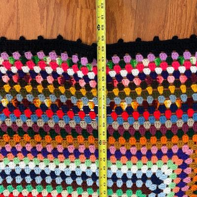 Set of 2 Vintage Hand-Crocheted Blankets