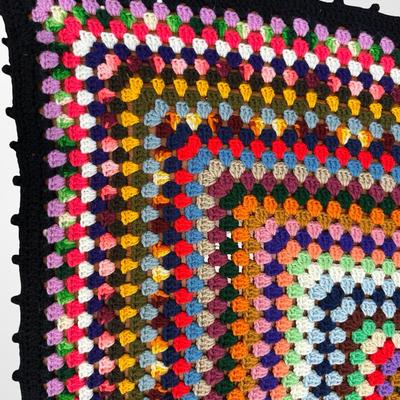 Set of 2 Vintage Hand-Crocheted Blankets