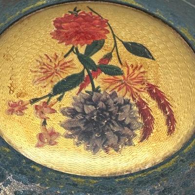 Vintage Metal Powder Box / Music Box