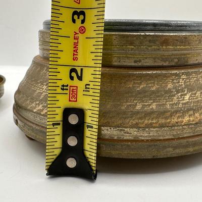 Vintage Metal Powder Box / Music Box