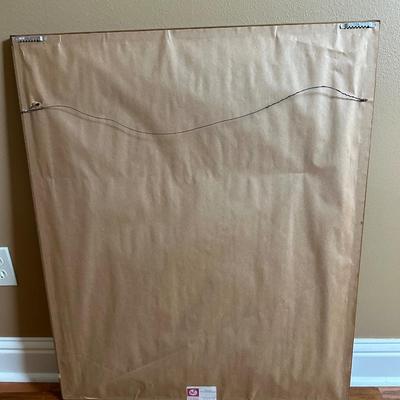 Vintage Christine Rosamond Lithograph "Blue Ice" Framed Portrait of Woman