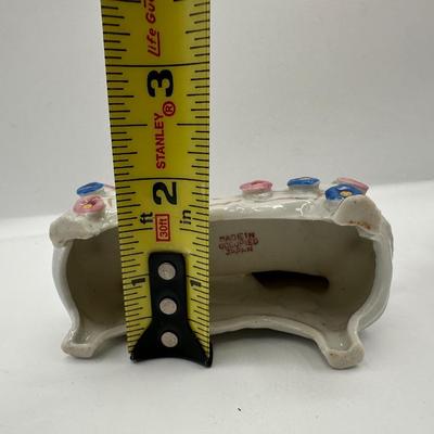 Vintage Porcelain Miniature Couch & Chairs - Occupied Japan Dollhouse Decor