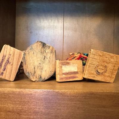 Set of 4 Vintage Handcrafted Folk Art Dolls