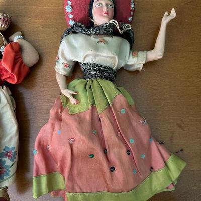 Vintage Handcrafted Folk Dolls