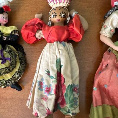 Vintage Handcrafted Folk Dolls