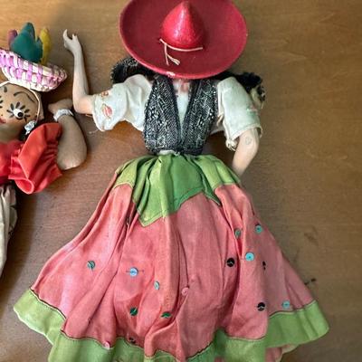 Vintage Handcrafted Folk Dolls