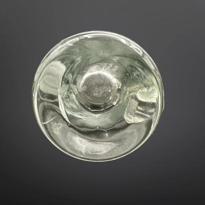 Set of 12 Etched Glass Cordial Mugs