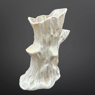 Belleek Ireland Porcelain Tree Trunk Vase