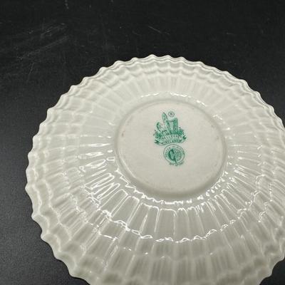 Belleek Ireland Basketweave Creamer & Cup and Saucer