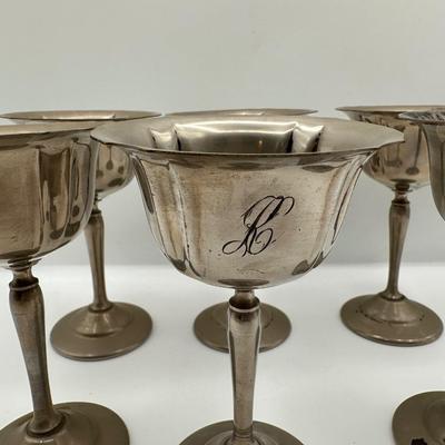 Set of 6 Silverplate Champagne Coupes