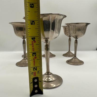 Set of 6 Silverplate Champagne Coupes