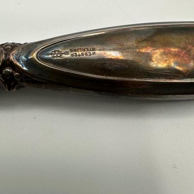 Webster Sterling Silver Handle Cake Breaker Comb