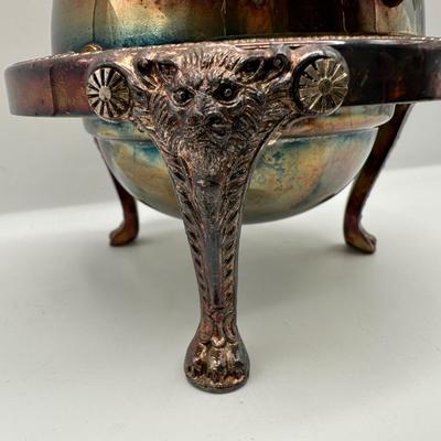 F.B. Rogers Silver Co. Butter Dish with Glass Insert