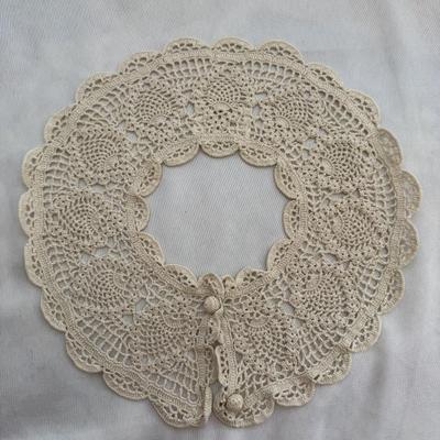 Sale Photo Thumbnail #141: Handmade, crochet lace collar X 2
