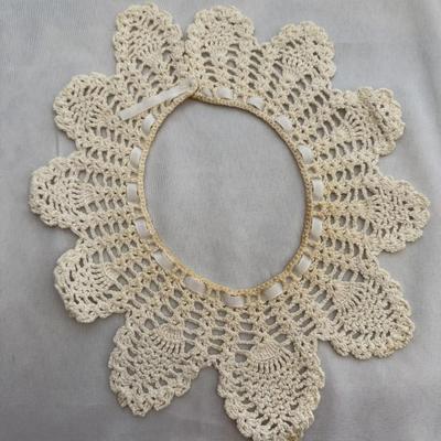 Sale Photo Thumbnail #142: Handmade, crochet lace collar X 2