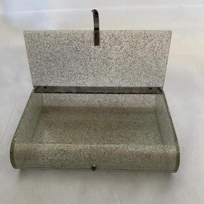 Sale Photo Thumbnail #173: Vintage 1950’s Lucite Glitter Clutch