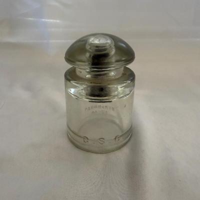 Sale Photo Thumbnail #174: Vintage clear glass insulator