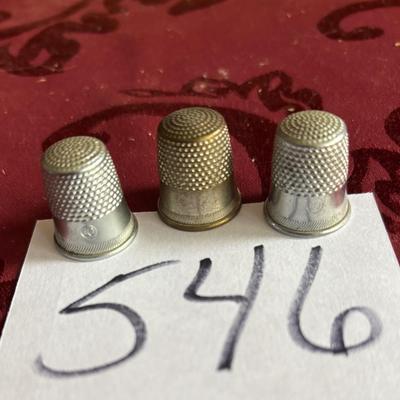 Vintage Thimble Lot