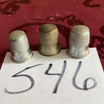 Vintage Thimble Lot