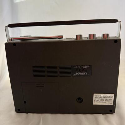 Sale Photo Thumbnail #202: Sears AM/FM Cassette Radio - Radio works. Cassette player works but plays a little fast.