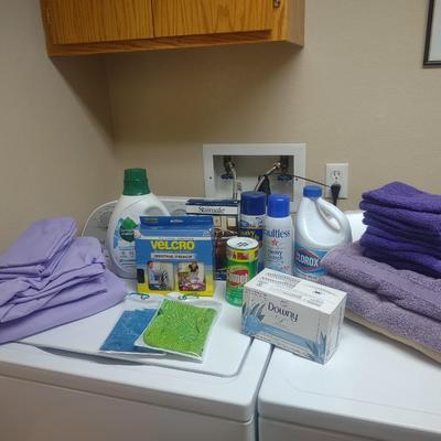 CLEANERS, TOWELS & SET OF SHEETS