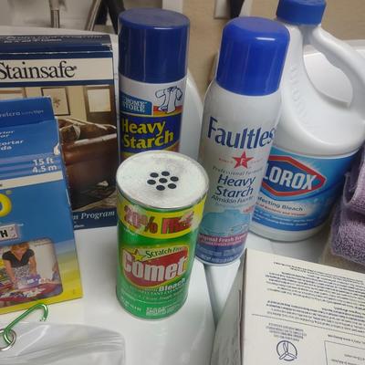 CLEANERS, TOWELS & SET OF SHEETS