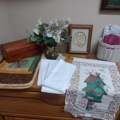 SMALL LANE CEDAR CHEST AND OTHER HOME DECOR