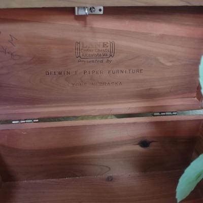 SMALL LANE CEDAR CHEST AND OTHER HOME DECOR
