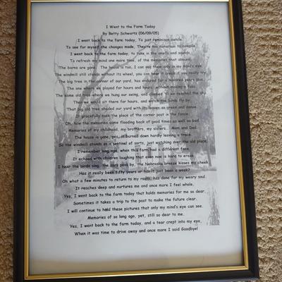 WALL MIRROR, PICTURES AND FRAMES