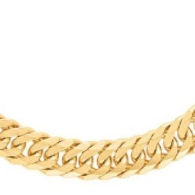 14kt Gold over sterling silver curb chain