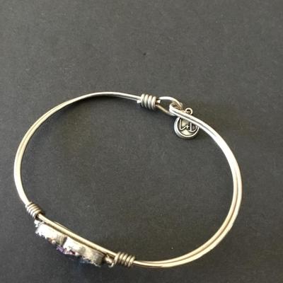 Luca & Danni, crystal rainbow heart single bracelet