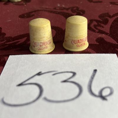 Vintage Quadriga Cloth Thimble Lot