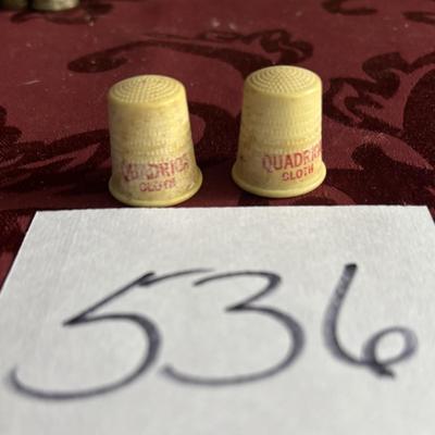 Vintage Quadriga Cloth Thimble Lot