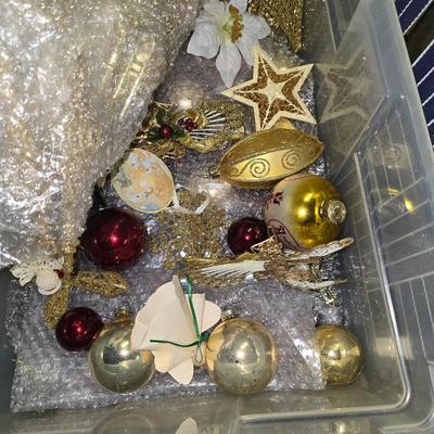 Gold toned ornaments