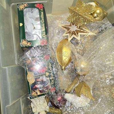 Gold toned ornaments