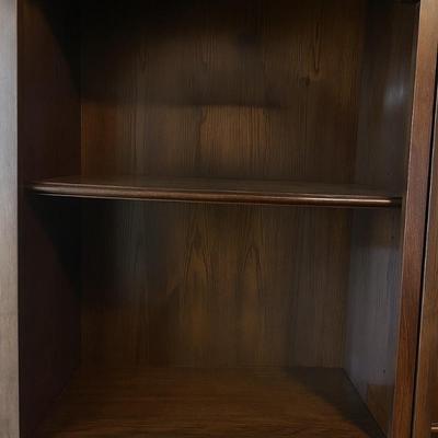 Dark Brown Wooden Bookcase