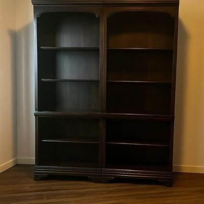Dark Brown Wooden Bookcase