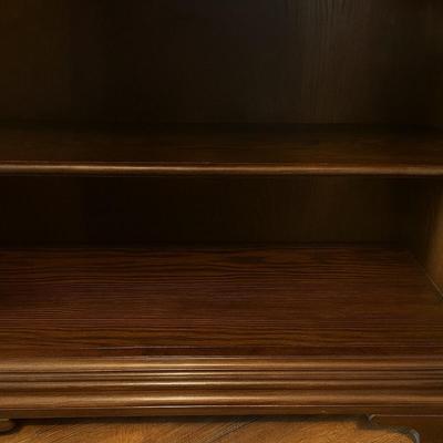 Dark Brown Wooden Bookcase