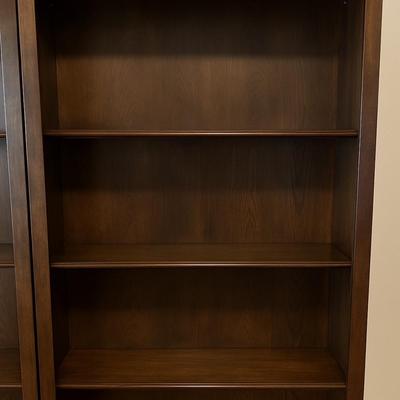 Dark Brown Wooden Bookcase