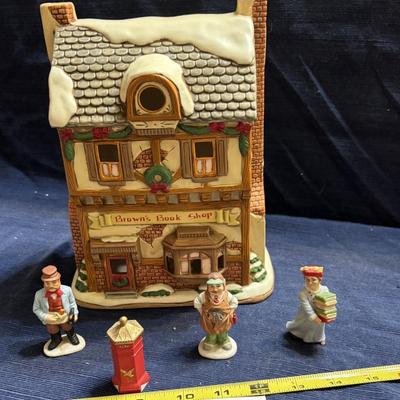 Vintage Lefton Colonial Village Browns Book Store