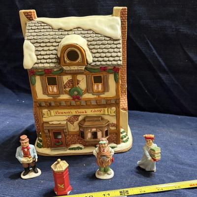 Vintage Lefton Colonial Village Browns Book Store