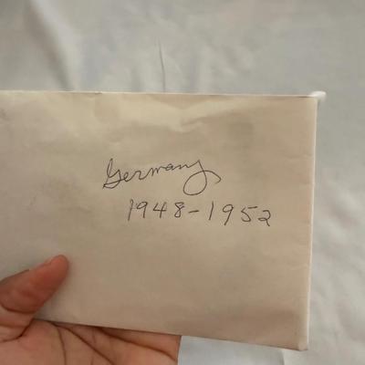 Sale Photo Thumbnail #232: 1 - 50 Reichsmark banknote 1933
1 - 10 Reichsmark banknote 1929
3 - 1/2 Mark Allied Military currency in occupied Germany WW II