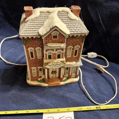 Vintage Lefton Colonial Village Real Estate Office