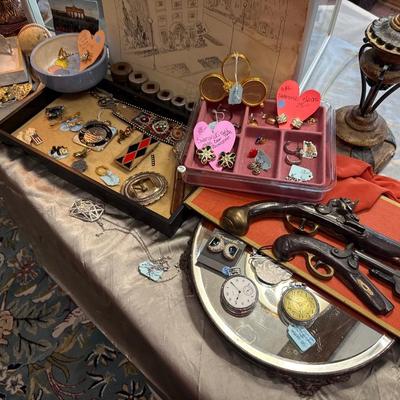 Sale Photo Thumbnail #82: - Tables, display pieces. Round mirror,  & shelving are not included. 
NO CHERRY PICKING or taking ONLY the items you want and leaving the rest or you will be banned! Please arrive with enough time to load. Bring boxes/any tools to assemble /dolly/people 